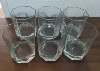 Pack:12 Vasos Bormioli Rocco-6 Vasos Octogonales