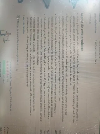 Cinta de correr/andar plegable, SIN ABRIR LA CAJA.