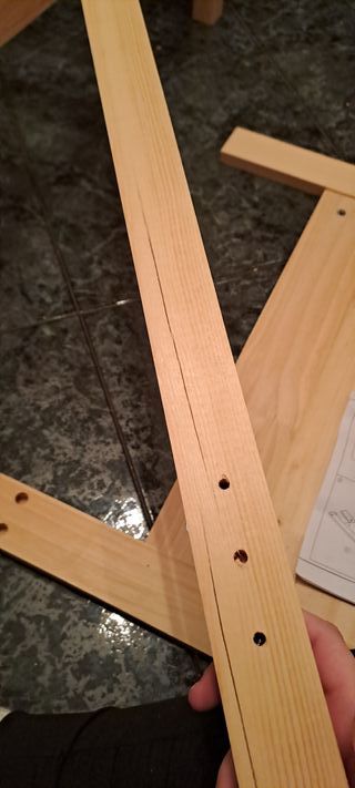 Cama individual de madera de pino natural 90x190