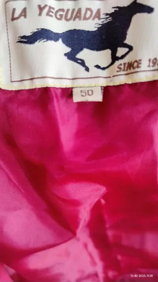 Chaqueta acolchada unisex roja