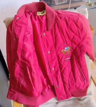 Chaqueta acolchada unisex roja