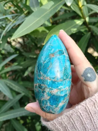 Apatito Azul Natural Forma Libre Alta Calidad