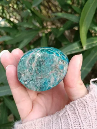 Apatito Azul Natural Forma Libre Alta Calidad