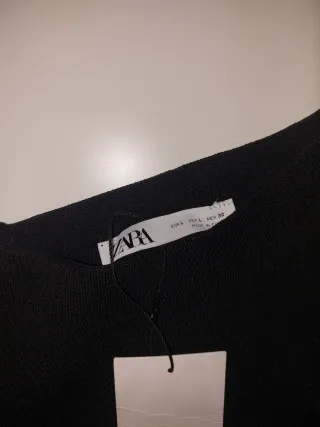 Top fiesta Zara negro Talla L