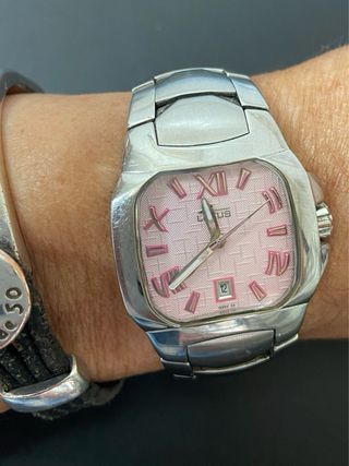 Reloj Lotus Rosa y Plateado