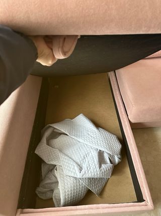 Sofá Chaise Longue Rosa con Canapé