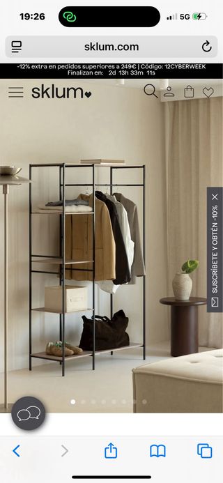 Estantería Armario Abierto Sklum