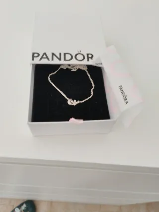 Gargantilla Pandora Luna y Estrellas Plata