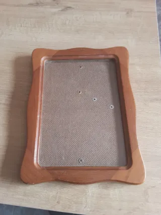 Marco de fotos de madera marrón medidas 13×18