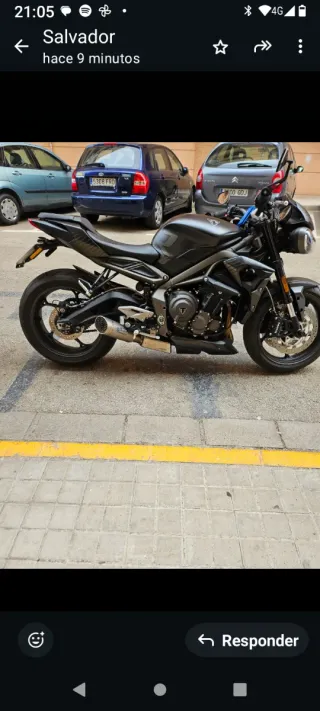 Tubo de escape SPARK para Triumph.No hago envío.