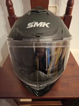 Casco Moto Negro SMK Talla M