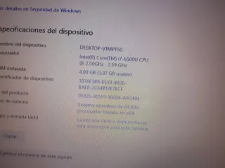 Portátil Asus i7 Plata y Negro