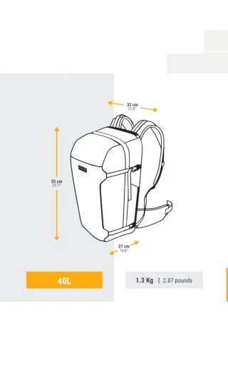 Mochila Forclaz Gris 40L