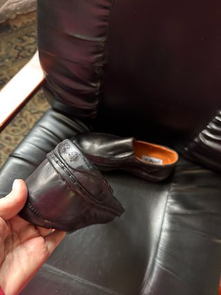 Zapatos de cuero negros unisex talla 41