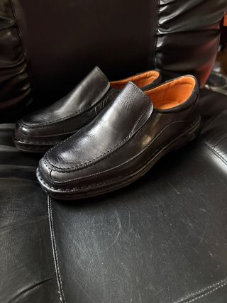 Zapatos de cuero negros unisex talla 41