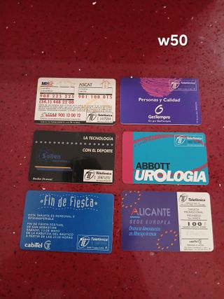6 Carte Telefoniche Spagna
