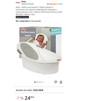 Bañera Bebé Nuby Dr. Talbot's