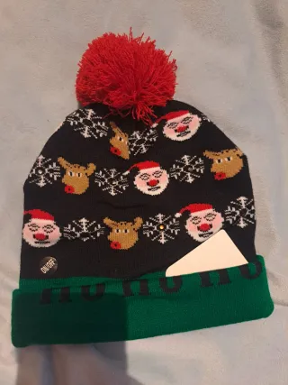 Gorro Navidad Infantil LED