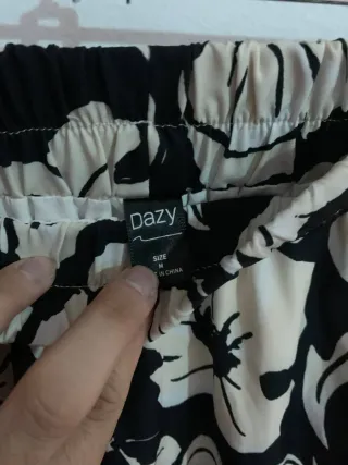 Falda larga estampada flores