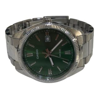 RELOJ DE CUARZO CASIO ESFERA VERDE 2784 CORREA ACERO