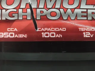 Batería Coche 100Ah Fórmula High Power