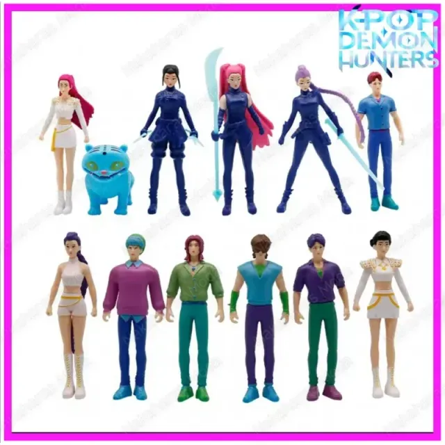 Set 12 figuras K-Pop Demon Hunters y Saja Boys