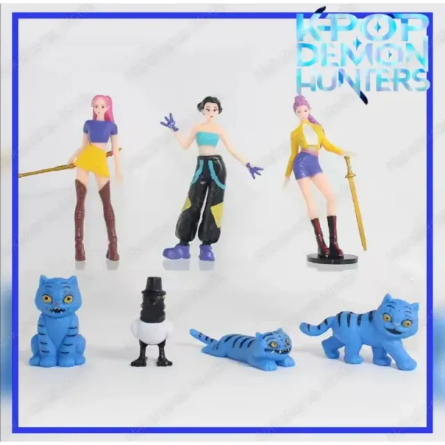 Set 8 Figuras K-Pop Demon Hunters