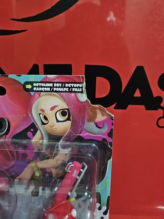 Amiibo Splatoon Trio Red / Octoline Boy, Nuevo.