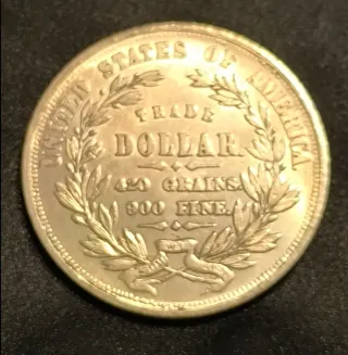Dólar de Plata Trade Dollar USA 1872