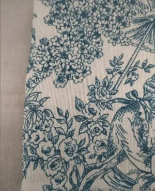 Tela Toile de Jouy azul