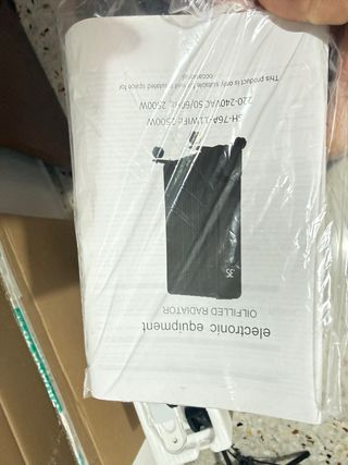 Radiador Aceite 2500W con Wifi y Mando a distancid