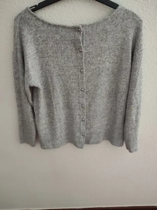 Camiseta Naf Naf gris talla M Una puesta