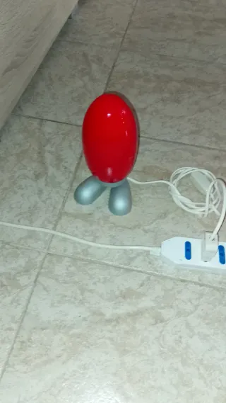 Lampada vintage Ikea Dino Egg rossa