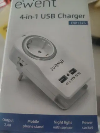Ewent Cargador y 2usb