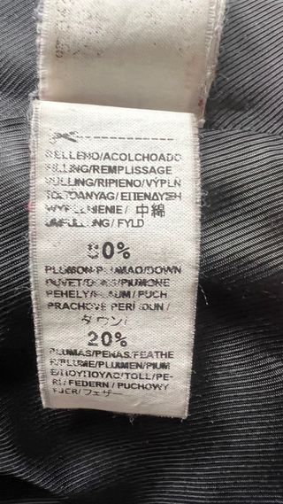 Abrigo plumífero Zara negro