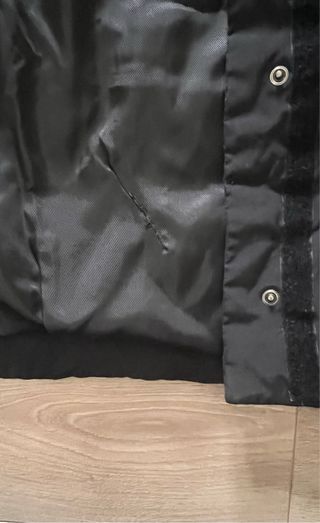 Abrigo plumífero Zara negro