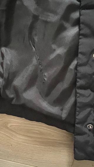 Abrigo plumífero Zara negro