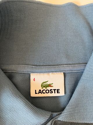 Polo Lacoste Azzurro Taglia M