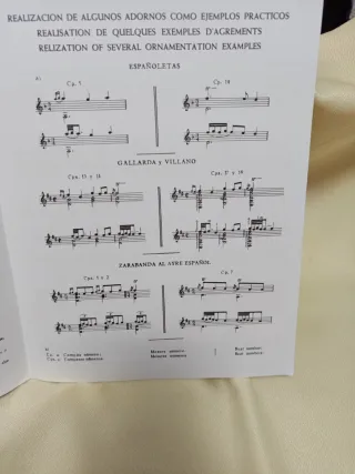 Partitura Gaspar Sanz - Suite Española