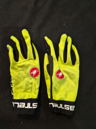 Luvas Castelli Amarelas tamanho M