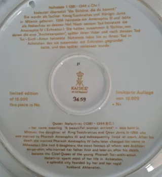 Porcelana Kaiser Nefertiti W.Germany