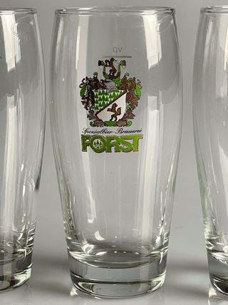 4 Bicchieri Birra Forst Vintage