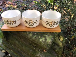 Set 3 ciotole Thun fiori oro