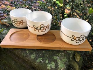 Set 3 ciotole Thun fiori oro