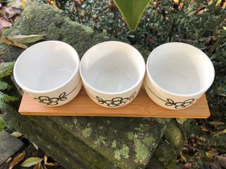 Set 3 ciotole Thun fiori oro