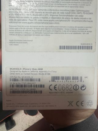 Scatola iPhone 6 Argento 64 GB