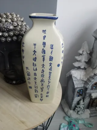 Nuovo vaso in ceramica con caratteri cinesi