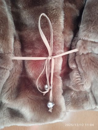 Giacca ecopelliccia marrone tg Small 40/42 italian