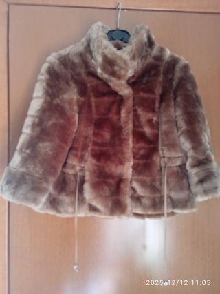 Giacca ecopelliccia marrone tg Small 40/42 italian