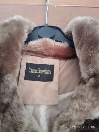 Giacca ecopelliccia marrone tg Small 40/42 italian